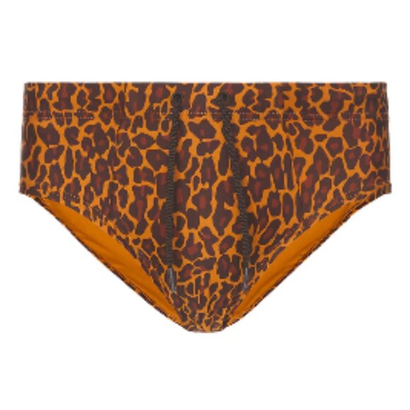 NEW with tags CDLP Leopard Swim Designer Briefs Size L - Picture 1 of 7